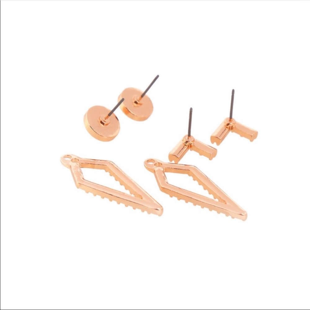 1 left! Rose gold drop earrings - Picture 4 of 4